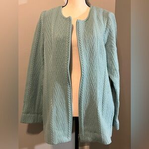 Merino Wool zip up cardigan - women’s large